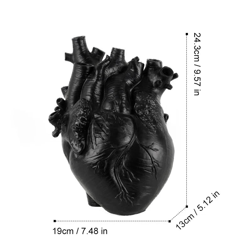 Lovesick Anatomical Heart Ceramic Flower Vase