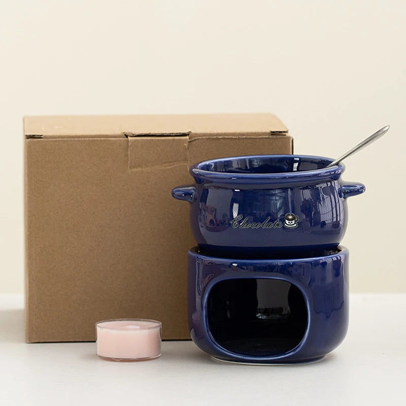 Warm Dip Chocolate Cheese Fondue Pot