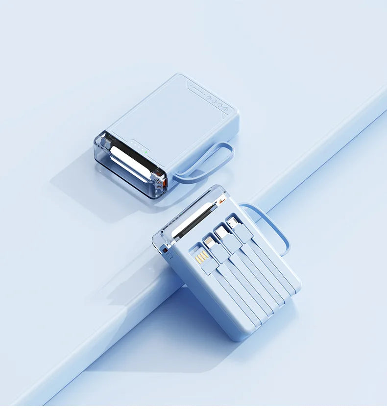 Mini Cute Built-in Cable LED Powerbank