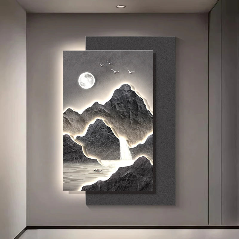 Mountain Landscape Modern Wall Art