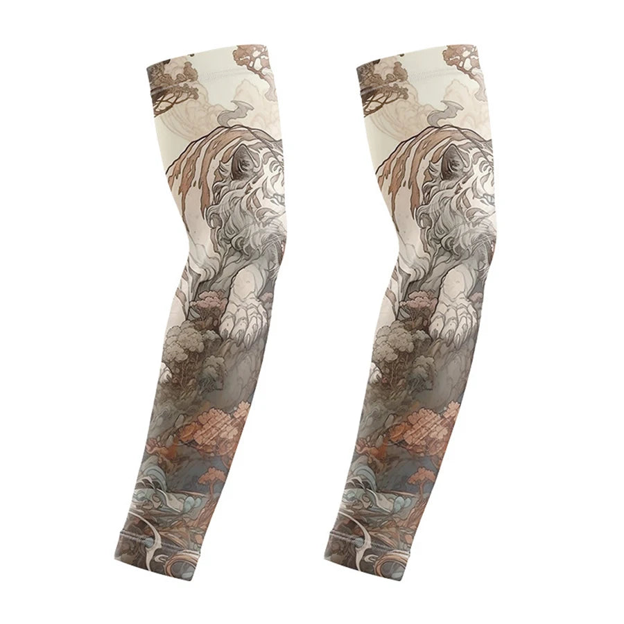 Wild Print Quick-Dry Cooling Arm Sleeves