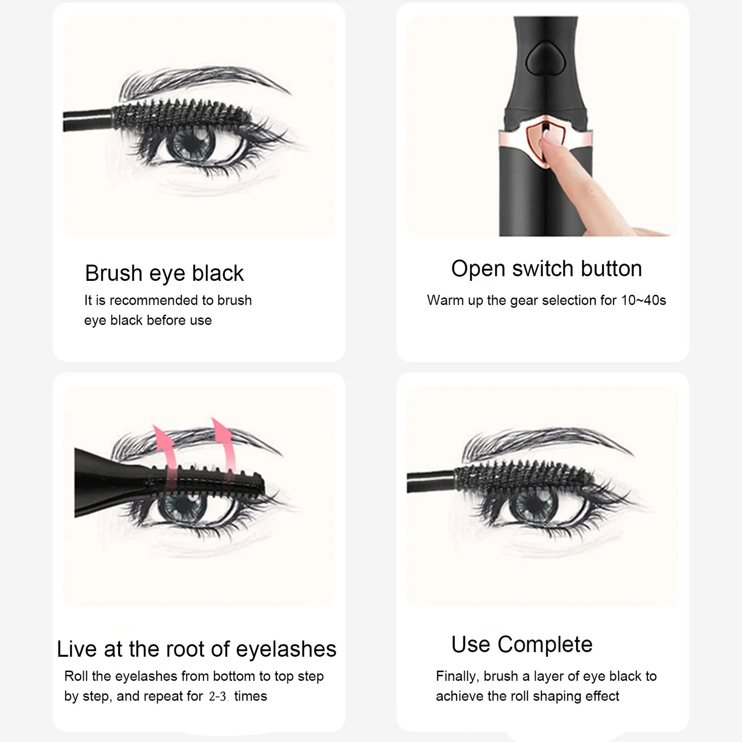 Practical Beauty Anti-Scald Electric Eyelash Curling Tool