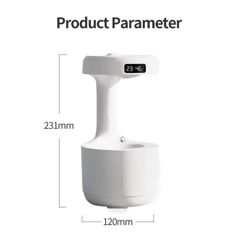 Anti-Gravity Water Droplet Air Humidifier Night Lamp