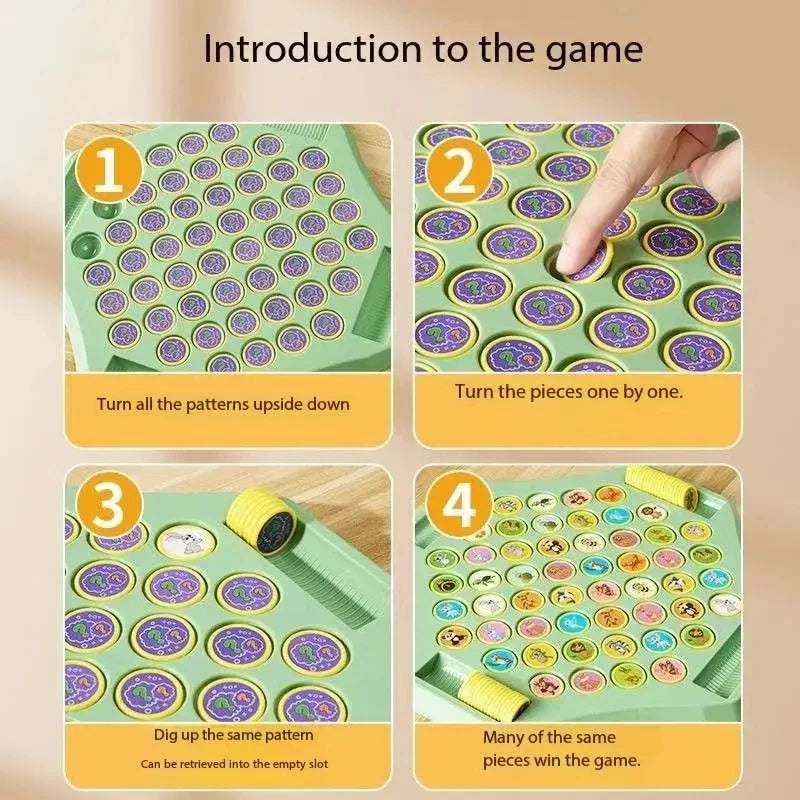 Pop Match Kids Strategy Pattern Board Game