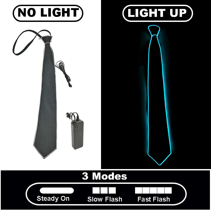 Neon Glow LED Party Tie