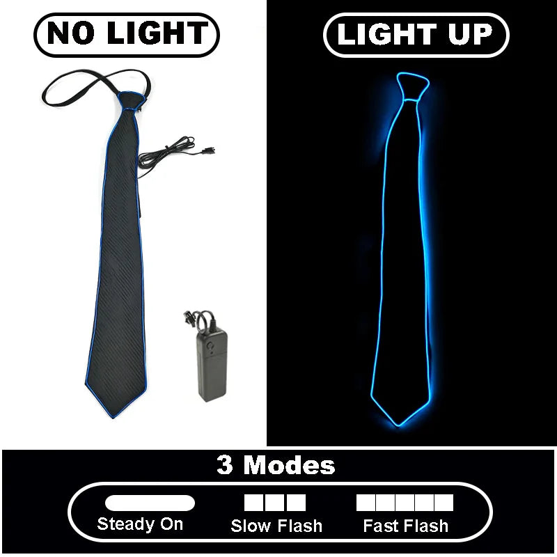 Neon Glow LED Party Tie