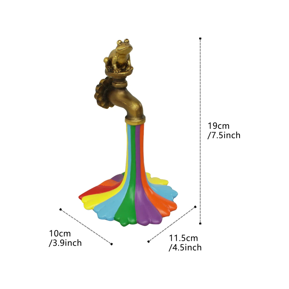 Rainbow Waterfall Faucet Garden Statue