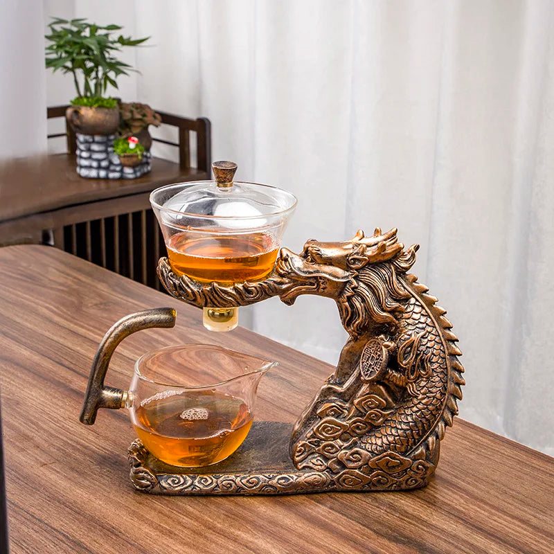 Magnetic Flow Kungfu Turtle Dragon Teapot Infuser