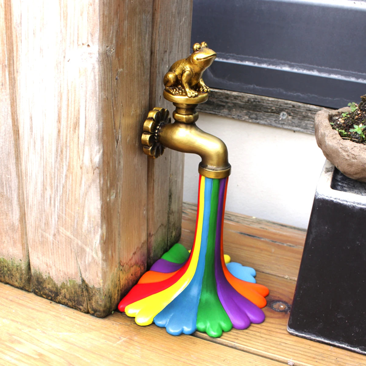 Rainbow Waterfall Faucet Garden Statue