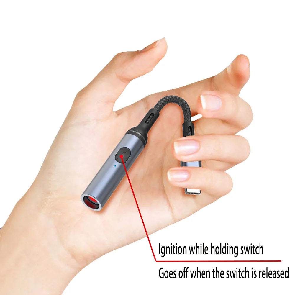 Compact USB-C Travel-Friendly Lighter
