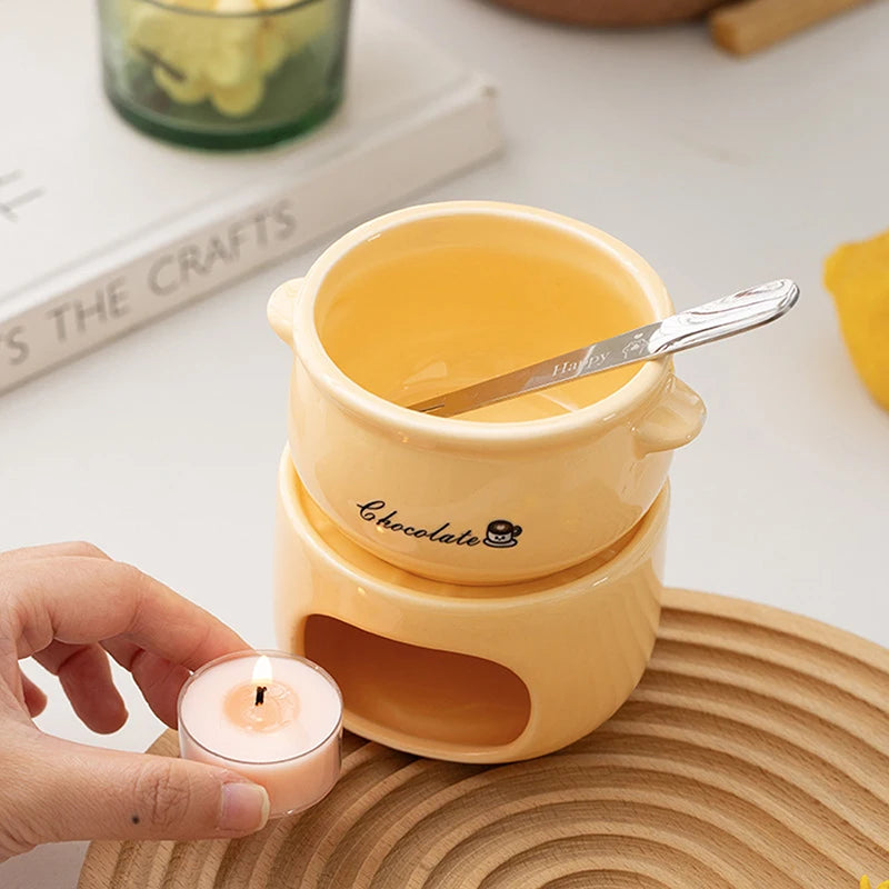 Warm Dip Chocolate Cheese Fondue Pot