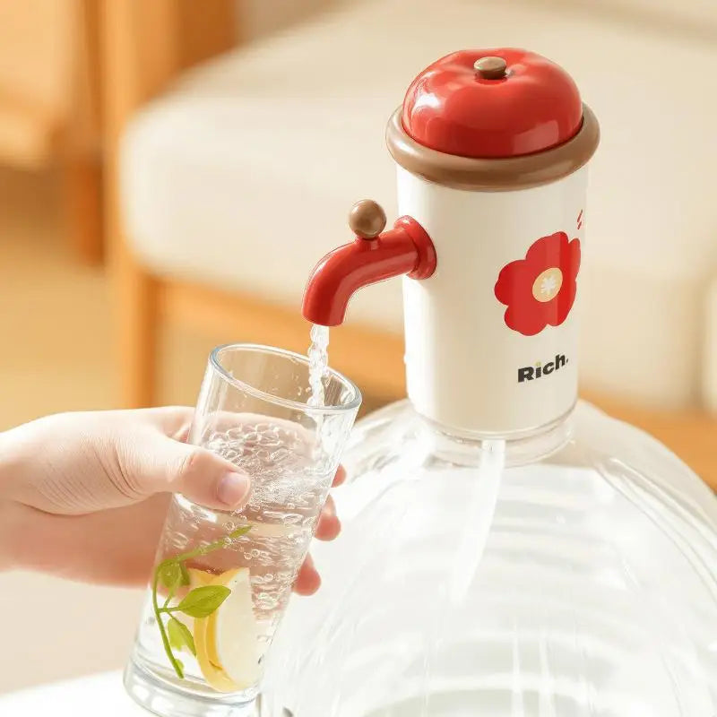 Retro Flower Automatic Water Bottle Dispenser