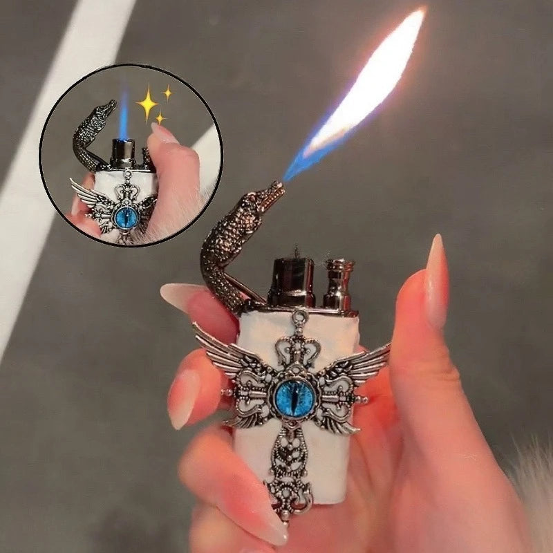 Angel Wings Vintage Double Flame Lighter