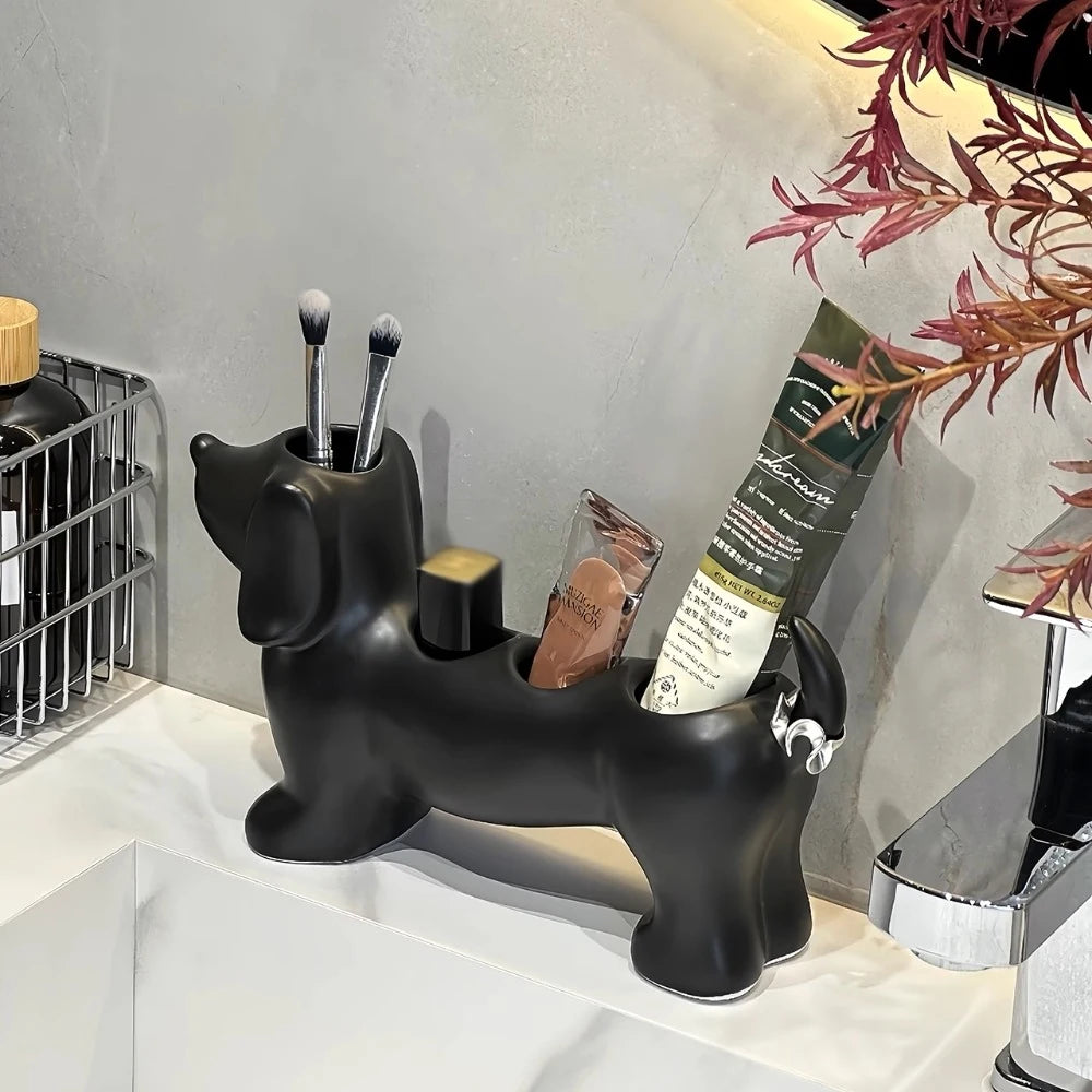Sausage Dog Multi-Purpose Bathroom Organizer