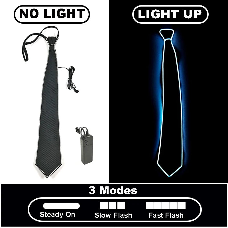 Neon Glow LED Party Tie