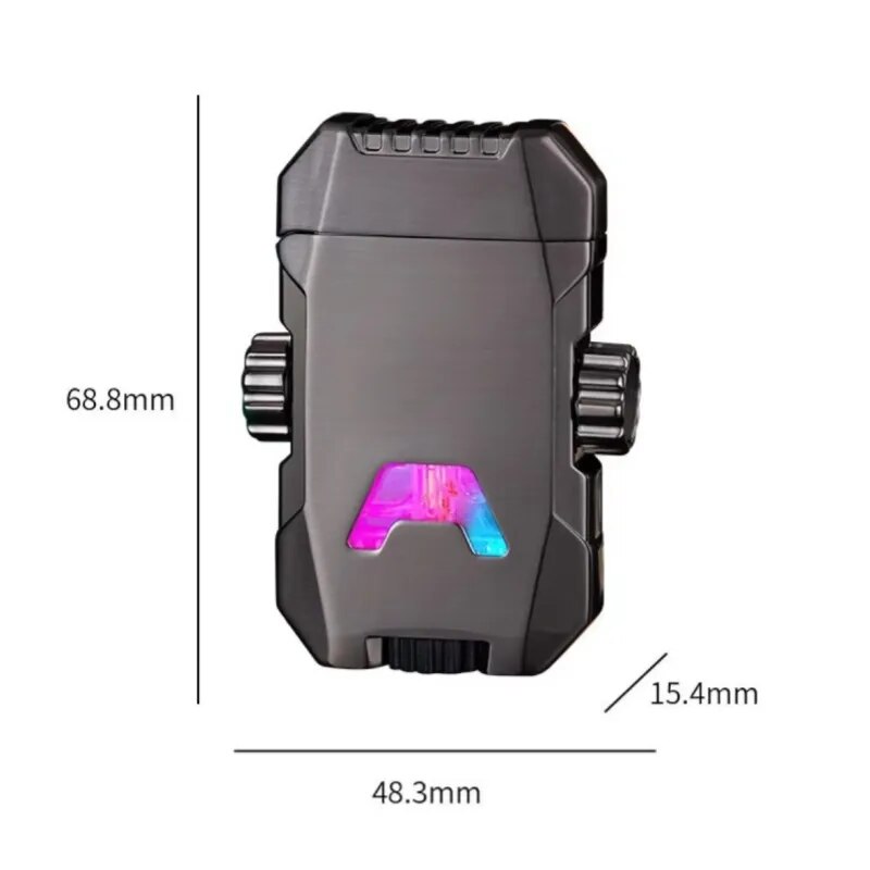 Windproof Double Jet Flame Luminous Lighter