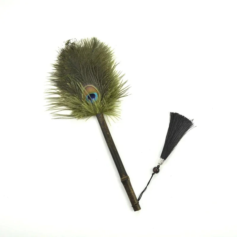 Peacock Feather Anti-Static Dusting Brush
