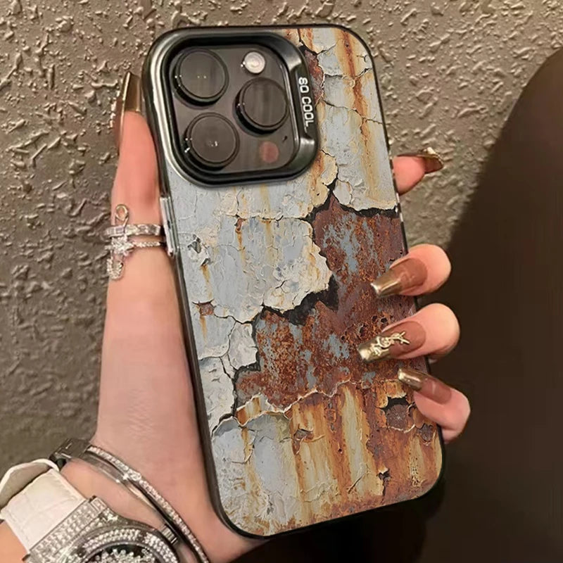 Industrial Rust Finish Shockproof iPhone Case