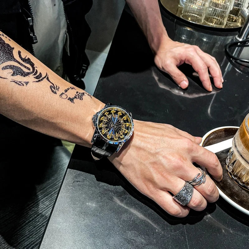 Elite Skeleton Star Inspired Watch