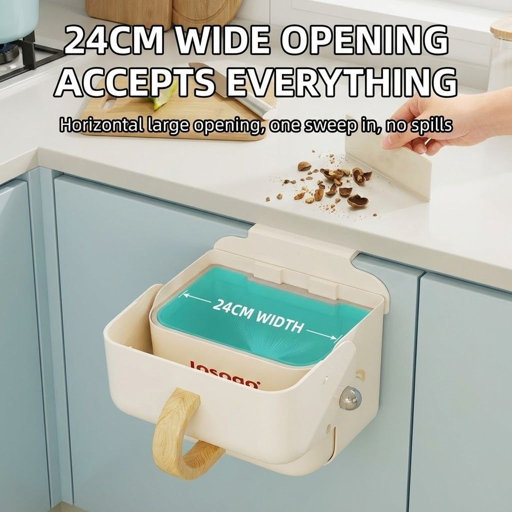 Flip Click Wall-Mounted Kitchen Trash Bin