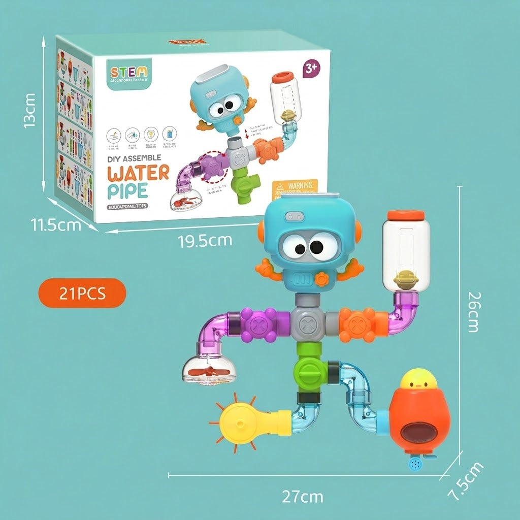Little Plumber Toddler Waterworks Bath Toy Set