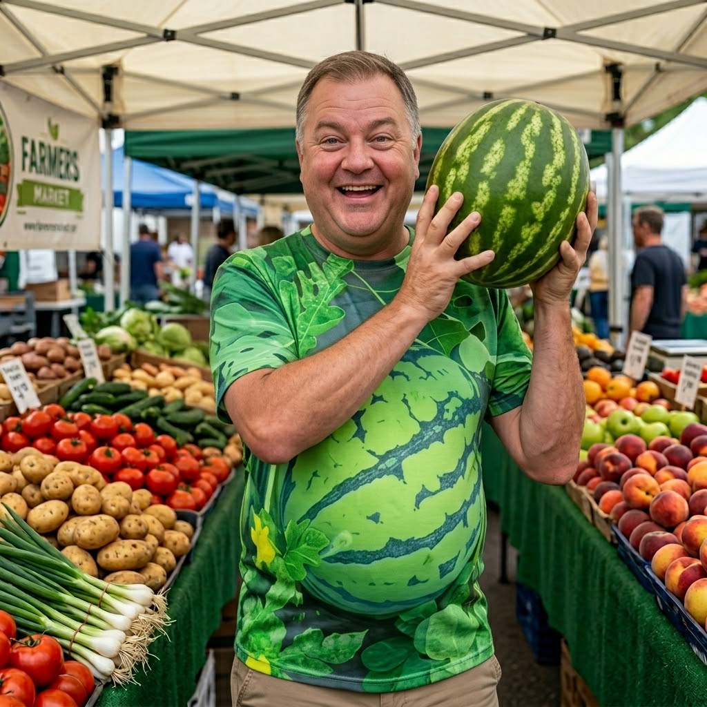 Watermelon Belly Summer T-Shirt