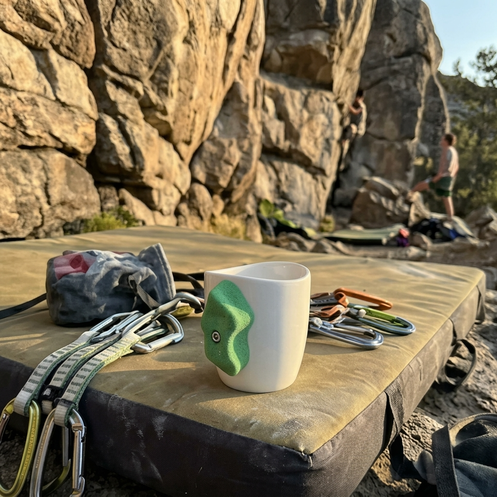 Rock Climbing Grip Handmade Mug