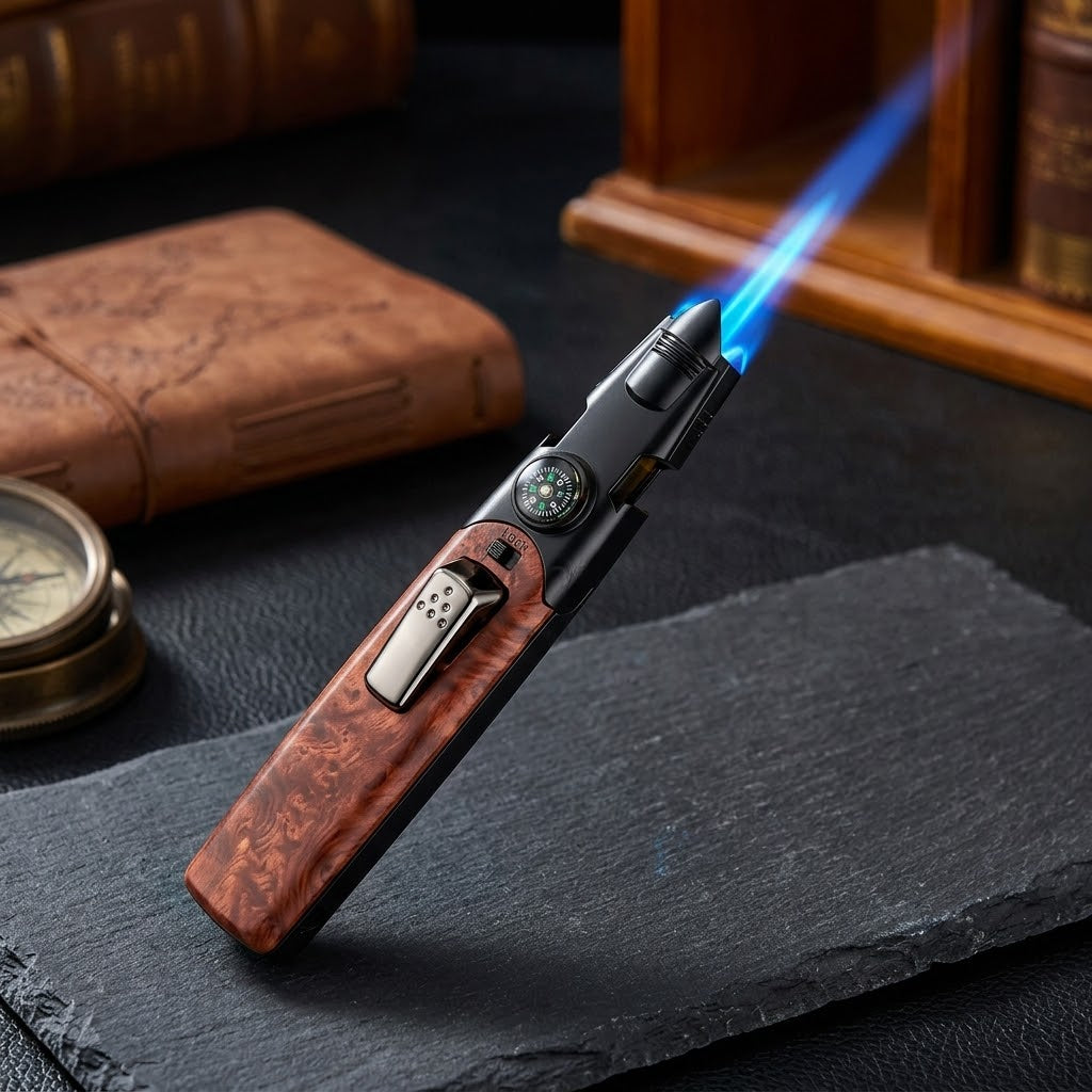 Pathfinder Flame BBQ Camping Torch Compass Lighter