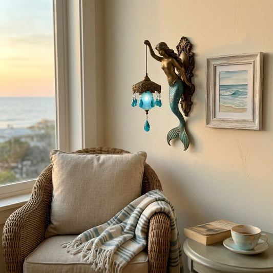 Sea Whisper Vintage Mermaid Themed Wall Lamp Decor