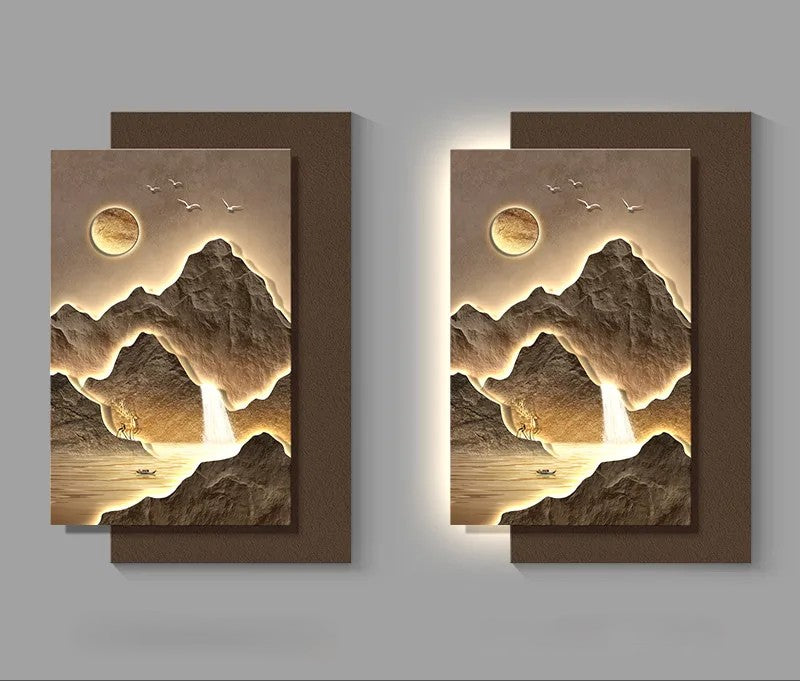 Mountain Landscape Modern Wall Art