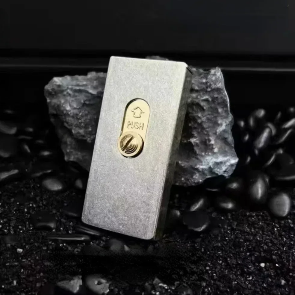 Retro Upward Slide Flame Gasoline Lighter