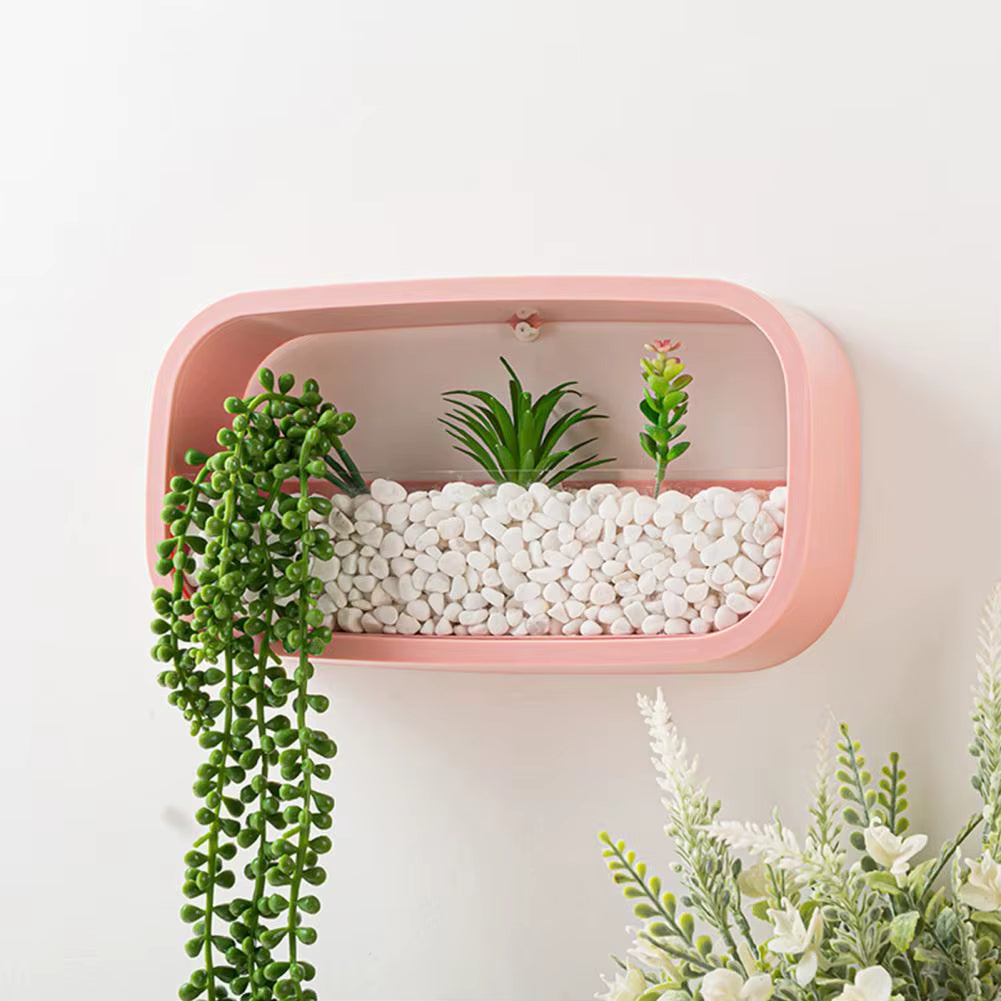 Geometric Diamond Wall Vase Shelf