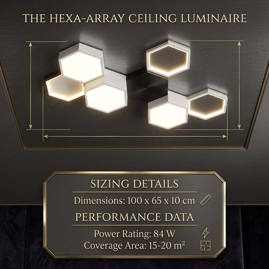 Six Points Modern Hexagon LED Ceiling Panel Light
