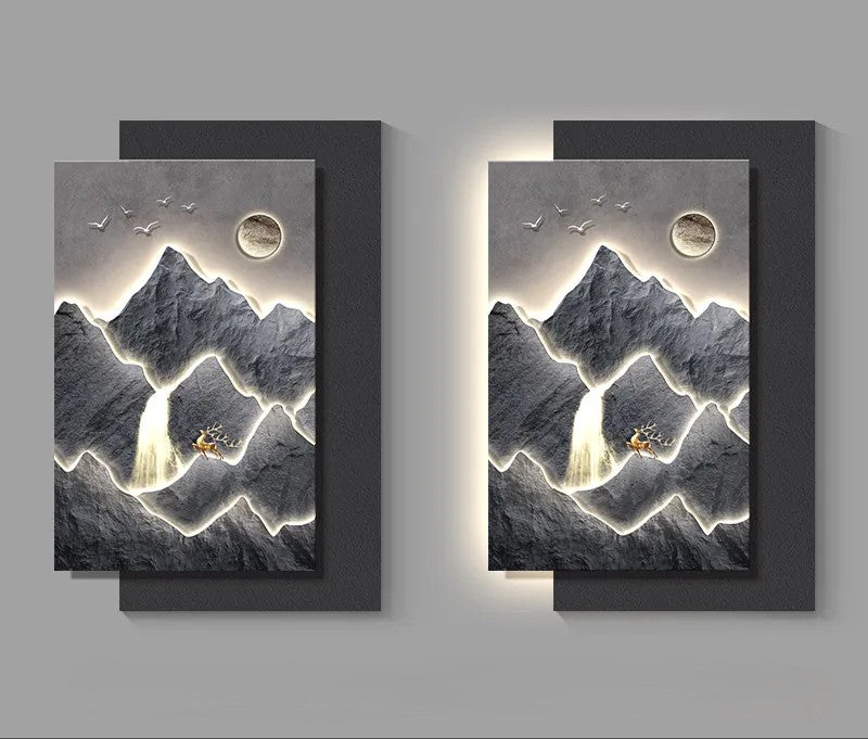 Mountain Landscape Modern Wall Art