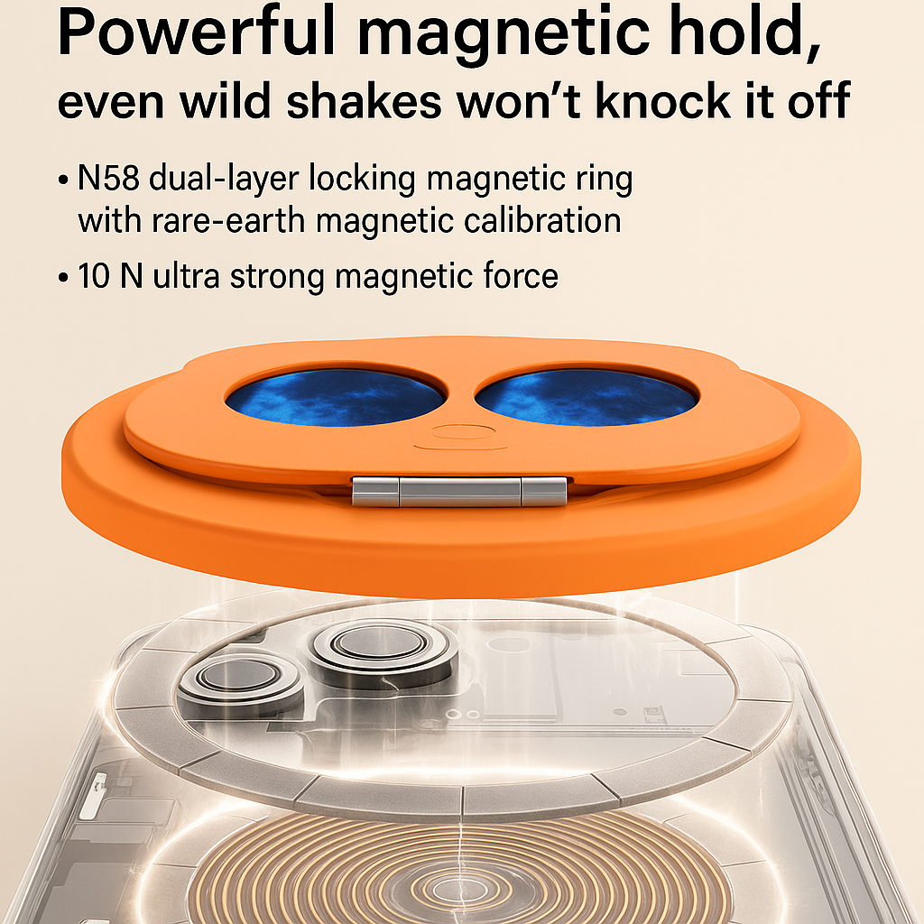 Panda Eyes Magnetic Adjustable Phone Ring Stand