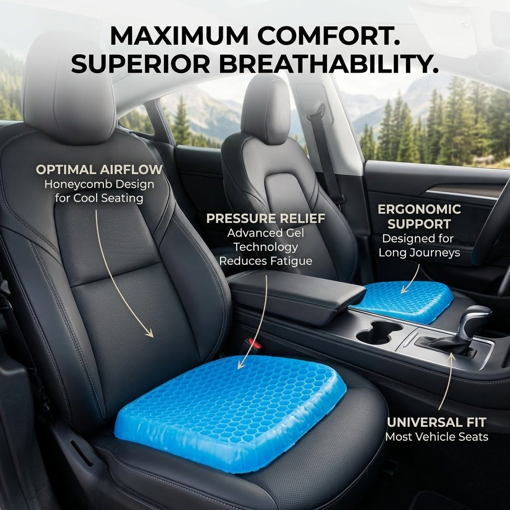 Non-Slip Breathable Gel Seat Cushion
