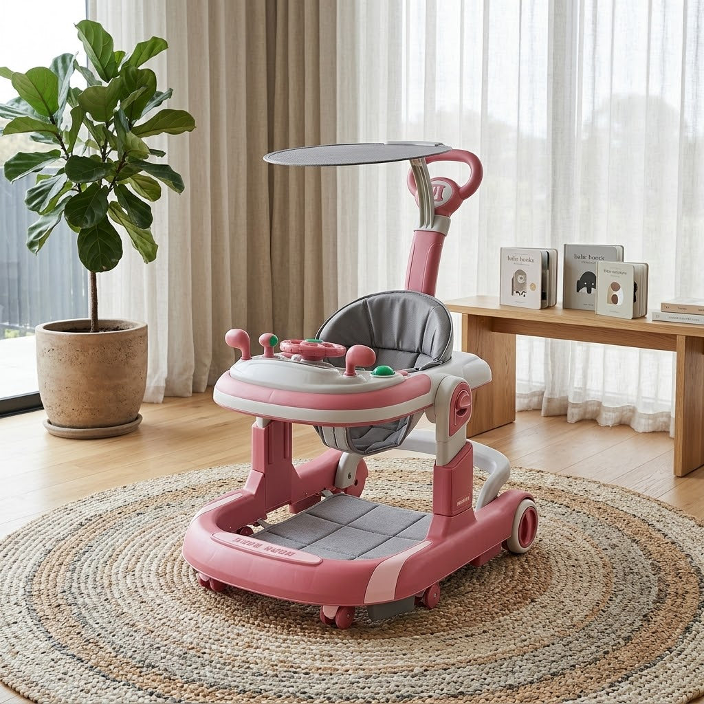 Littlemiles Foldable 5-in-1 Baby Activity Learning Walker
