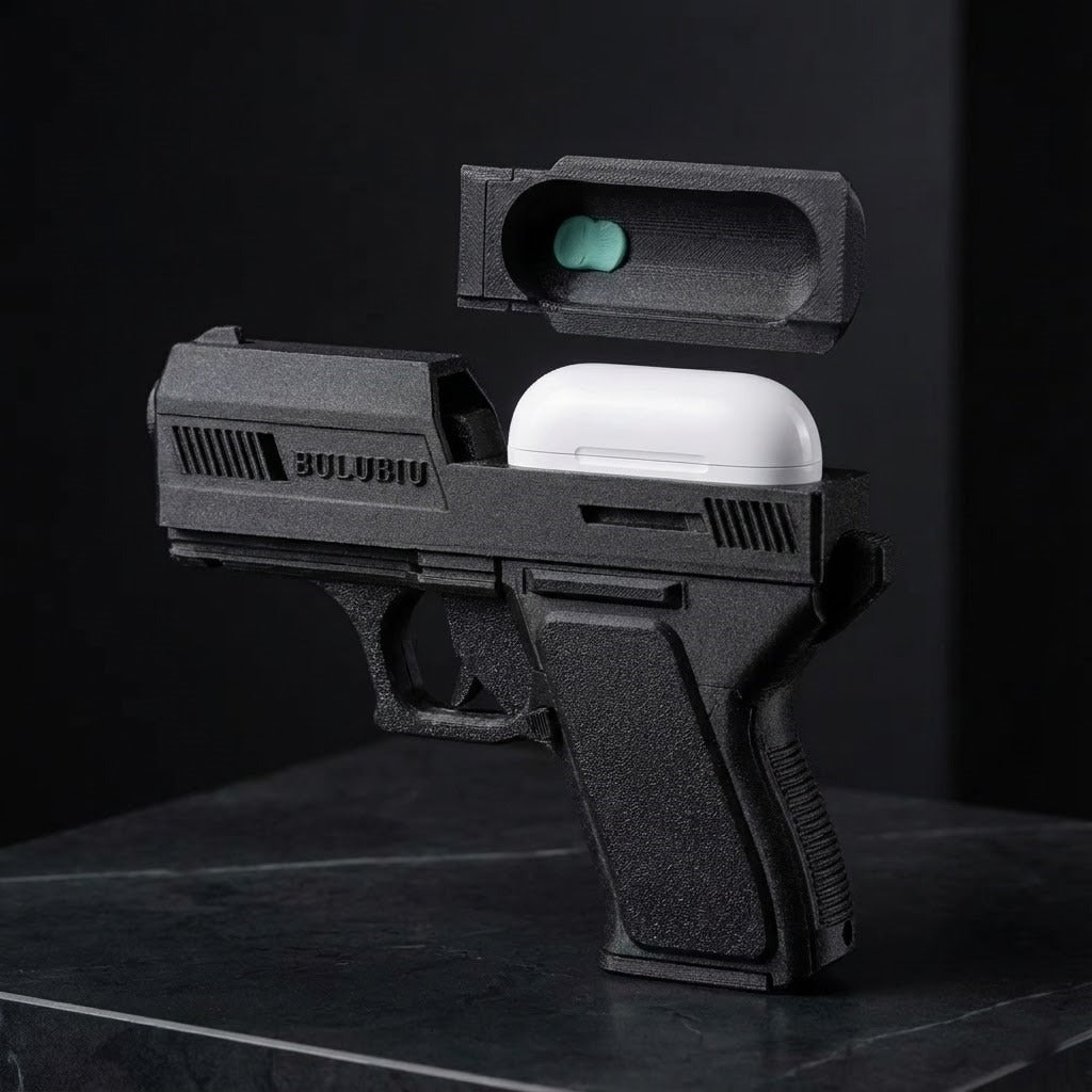 Miniature Gun-Shape Airpods Case