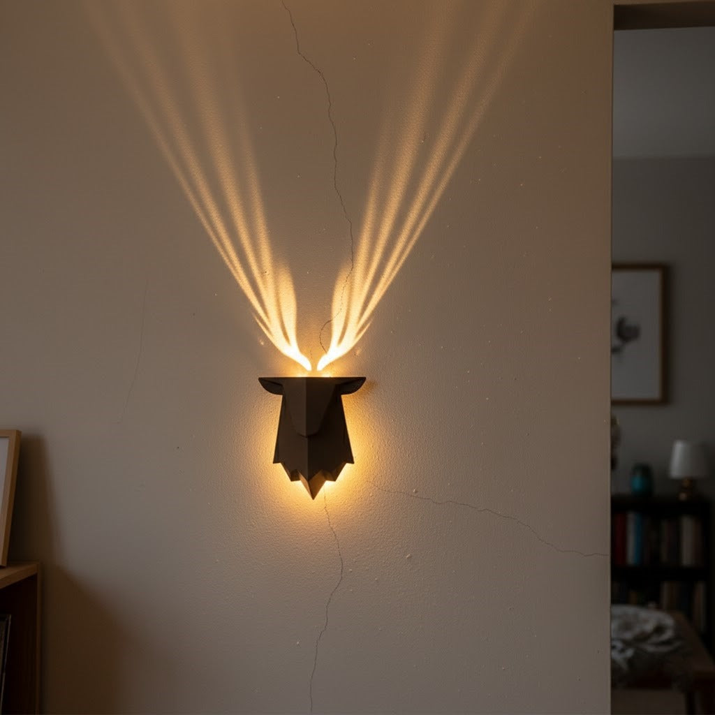 Geometric Deer Artsy Wall Lamp