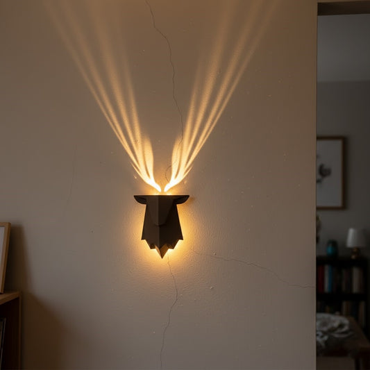 Geometric Deer Artsy Wall Lamp