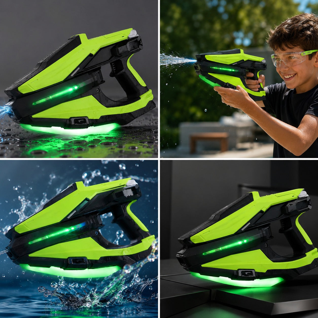 Surgeblaster Futuristic Rapid-Fire Electric Water Cannon Toy