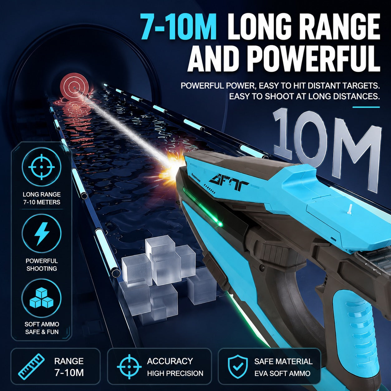 Surgeblaster Futuristic Rapid-Fire Electric Water Cannon Toy