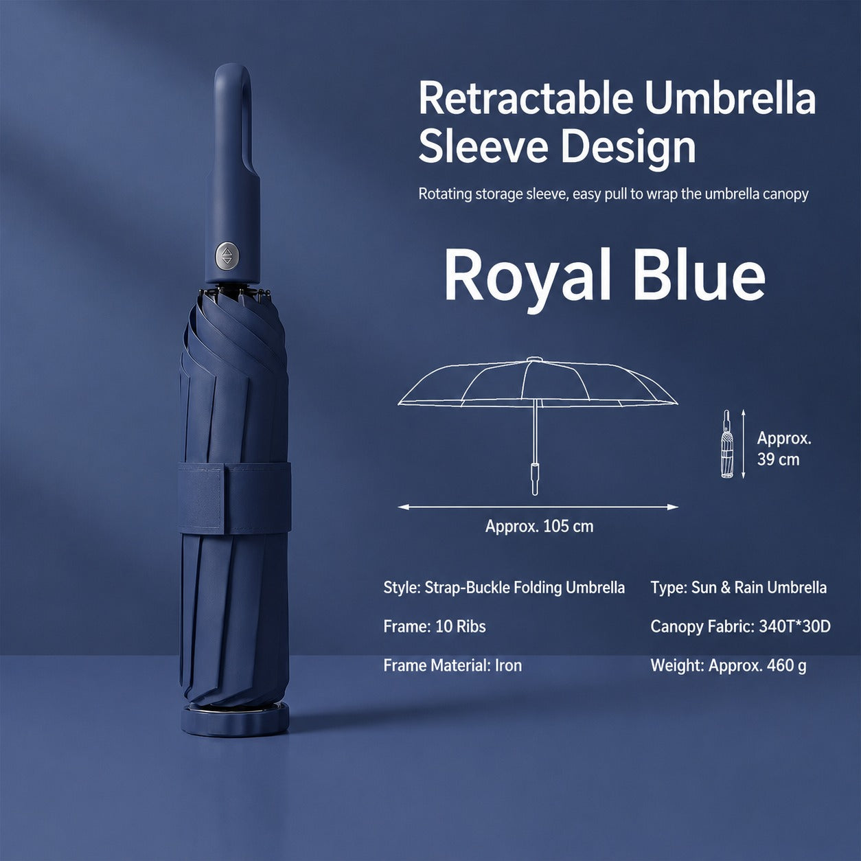 Tuck & Go Rapid Folding Windproof Umbrella