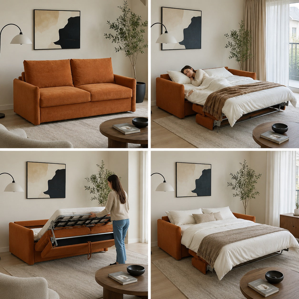 Daydream Cozy Lift Transforming Living Room Sofa Bed