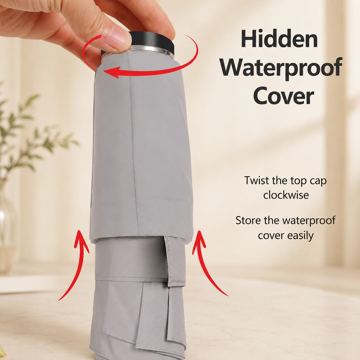Tuck & Go Rapid Folding Windproof Umbrella