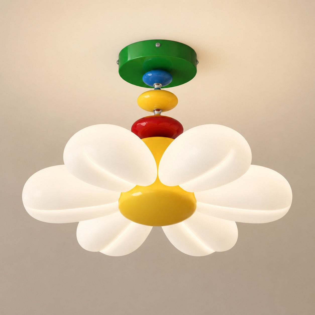 Daisy Chain Colorful Flower Kids Room Ceiling Light