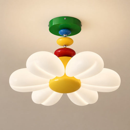 Daisy Chain Colorful Flower Kids Room Ceiling Light