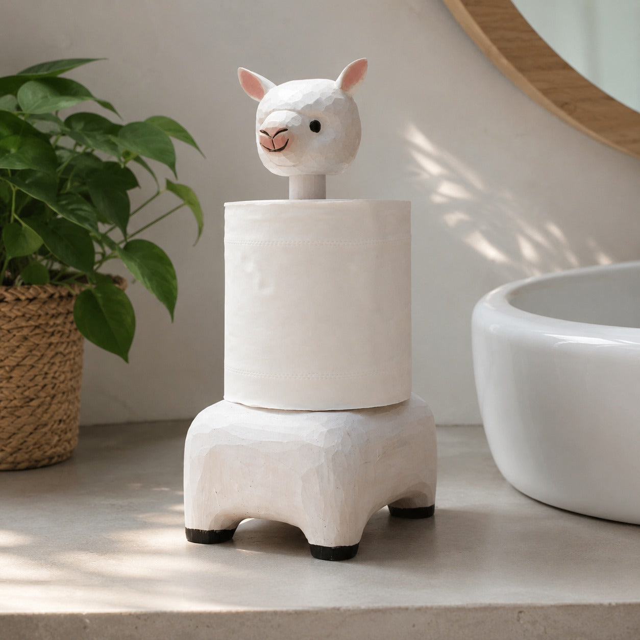 Happy Elephant Deer Toilet Paper Holder