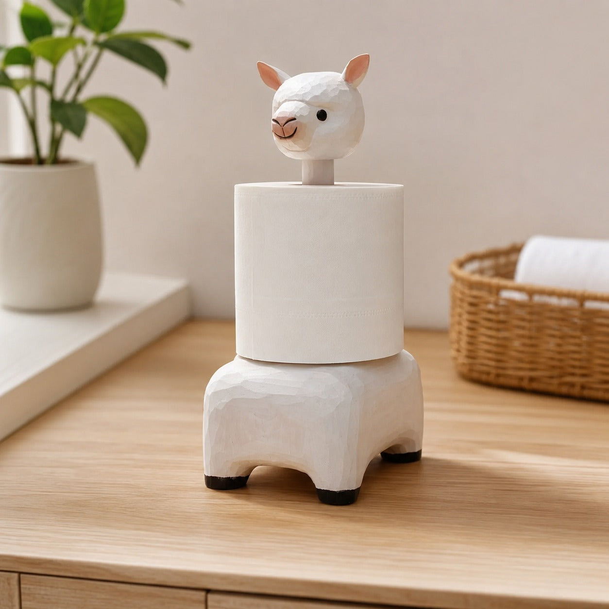 Happy Elephant Deer Toilet Paper Holder