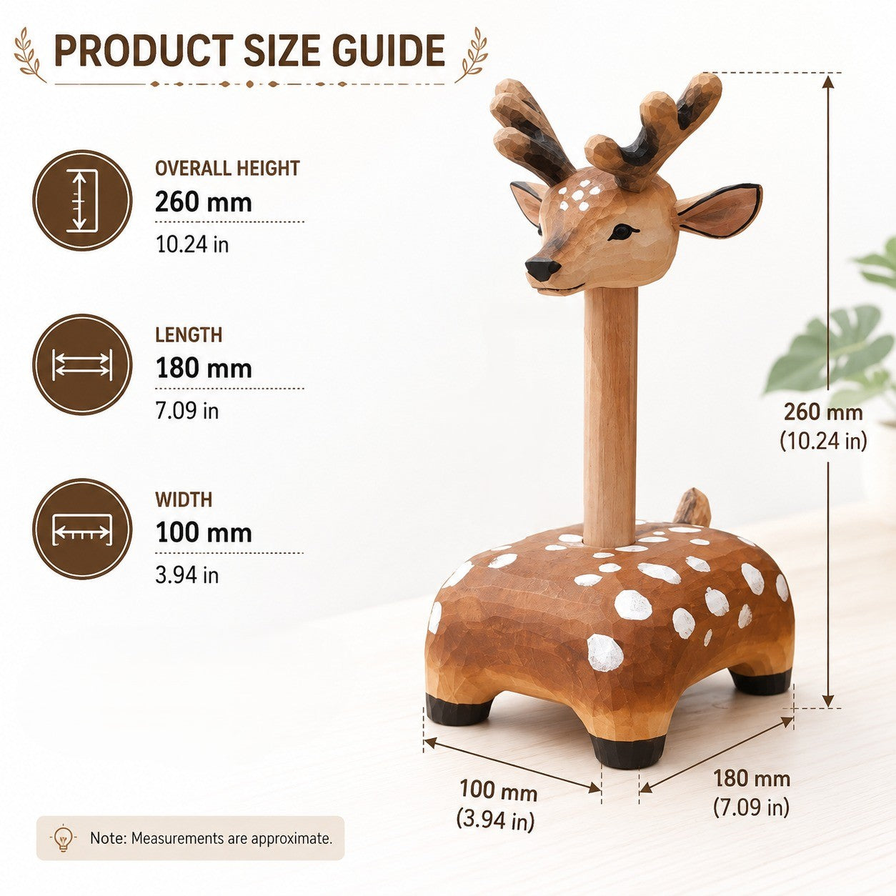 Happy Elephant Deer Toilet Paper Holder